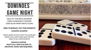 Dominoes Game Night Tuesday
