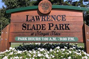 Lawrence Slade Park Sign cropped 2