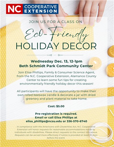 Cooperation Extension Eco Friendly Holiday Decor